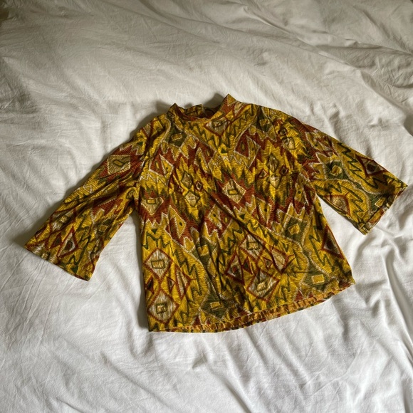 Vintage Tops - Vintage 60s/70s Tribal Blouse